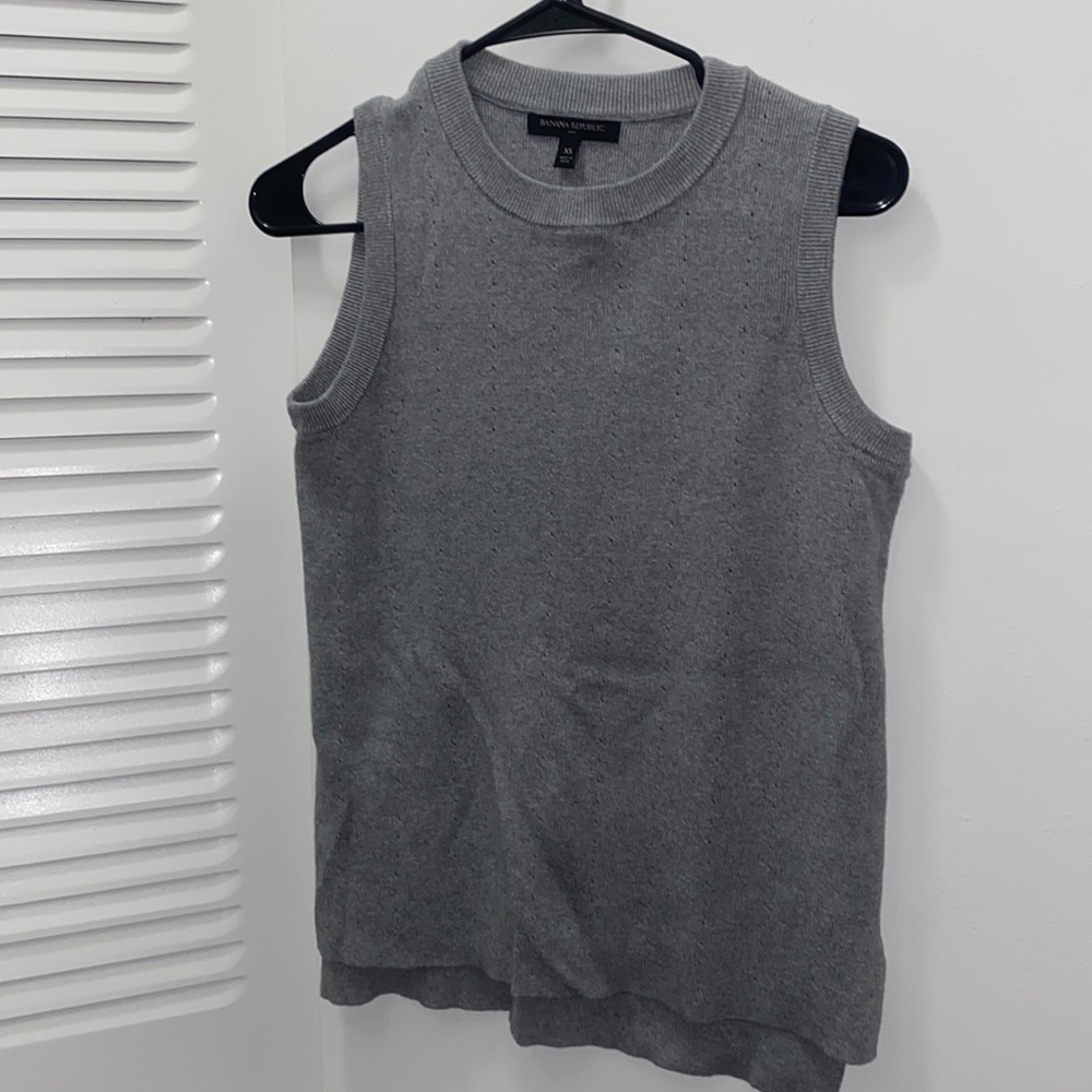 Banana Republic Gray Sweater Vest